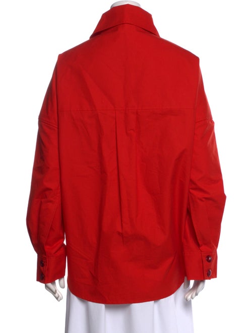 Tolu Coker Long Sleeve Button-Up Top