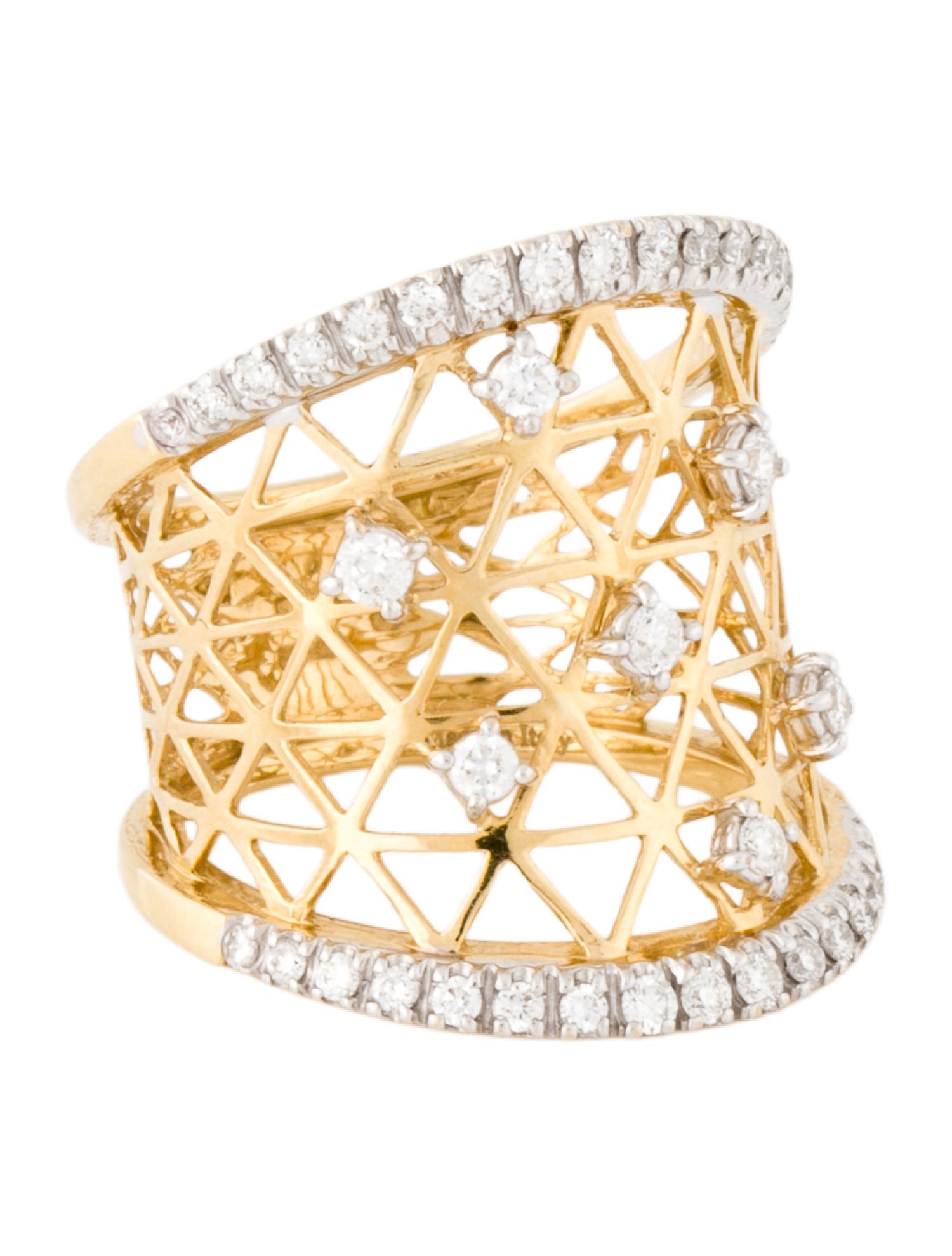 Staurino Fratelli 18K Diamond Statement Band Ring