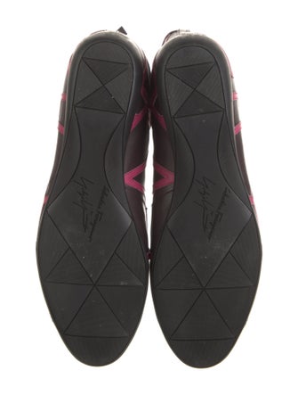 Salvatore Ferragamo x Yohji Yamamoto Leather Printed Lace-Up Boots