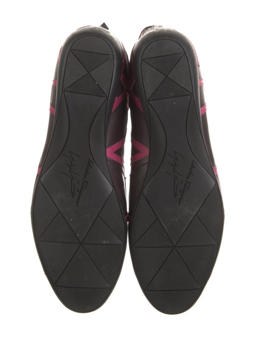 Salvatore Ferragamo x Yohji Yamamoto Leather Printed Lace-Up Boots