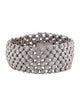 Sidney Garber 18K 4.06ctw Diamond Woven Link Bracelet