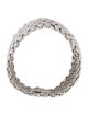 Sidney Garber 18K 4.06ctw Diamond Woven Link Bracelet