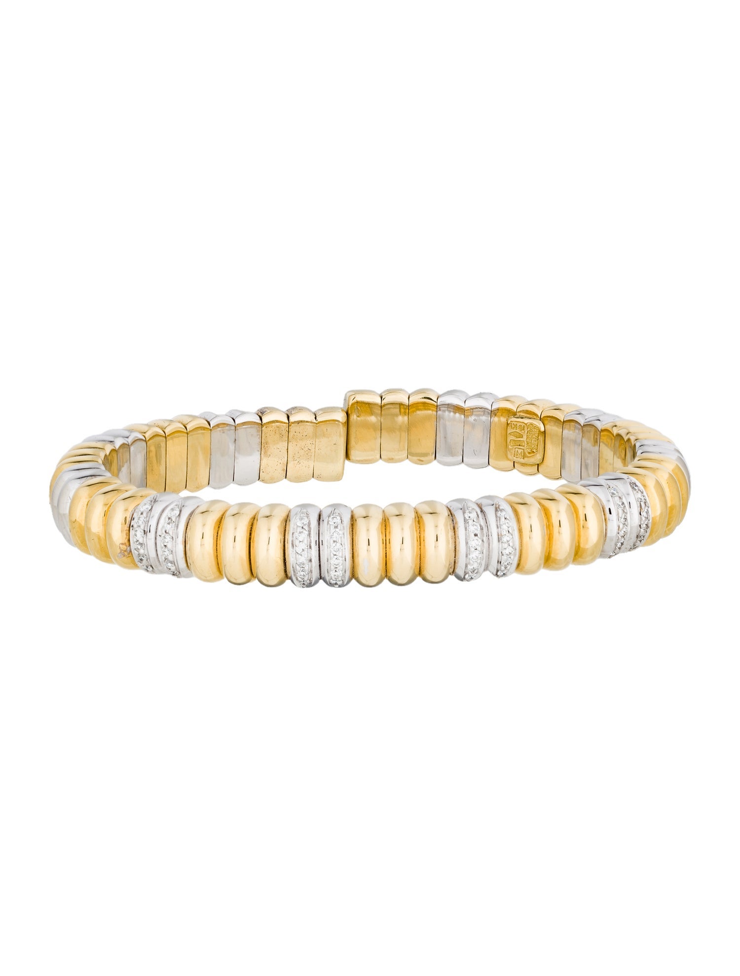 Sidney Garber 18K Diamond Bangle Bracelet