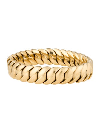 Sidney Garber 18K Matte Wave Stretch Bracelet