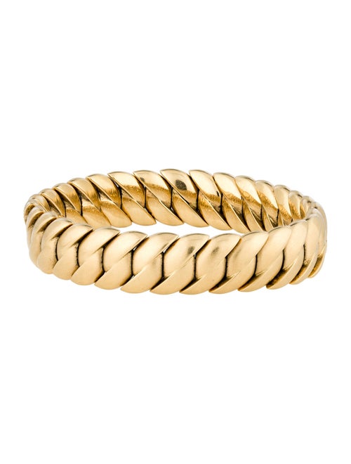 Sidney Garber 18K Matte Wave Stretch Bracelet