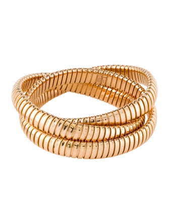 Sidney Garber 18K Rolling Bangle Bracelet