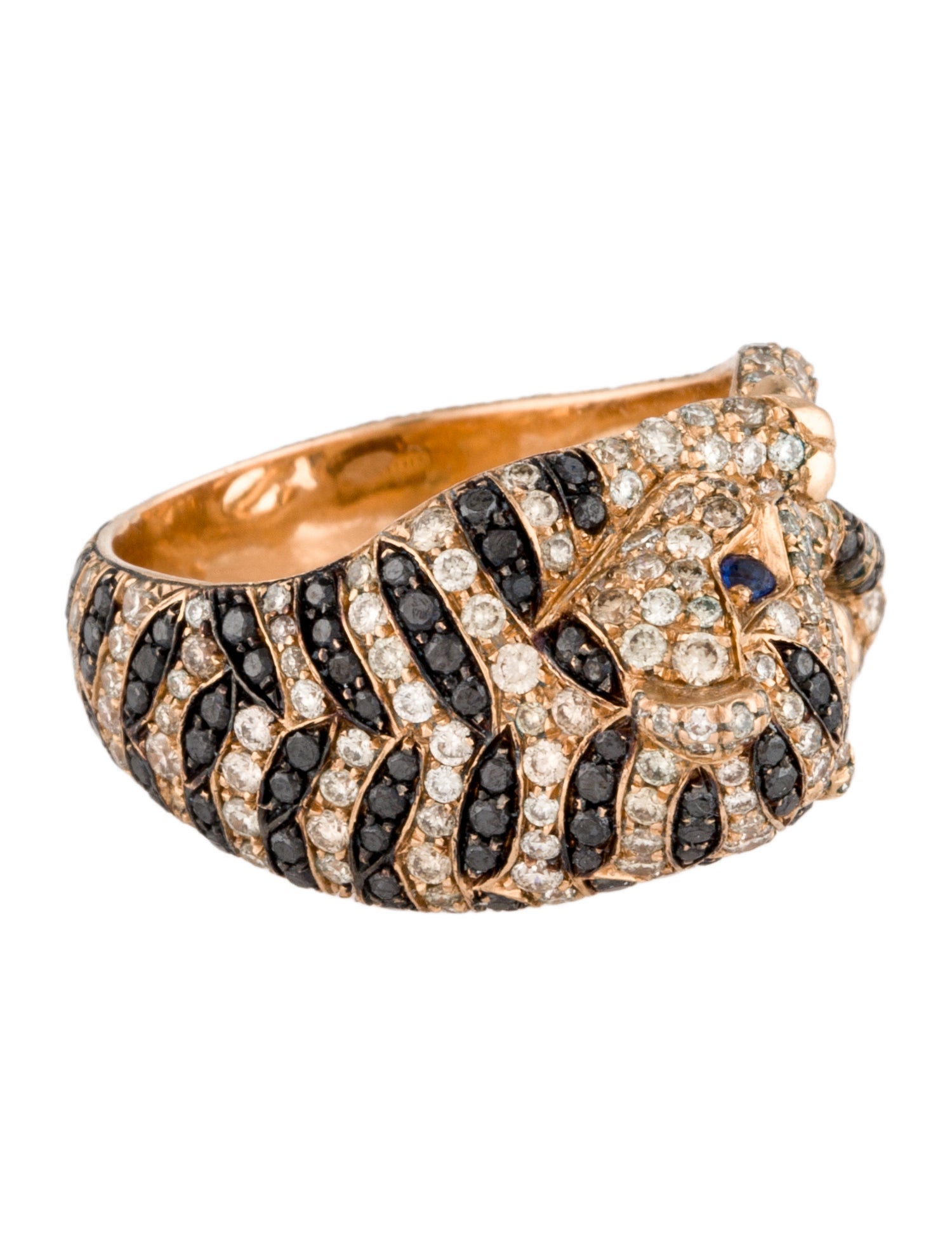 Sidney Garber 18K 1.52ctw Diamond & Spinel Cocktail Ring