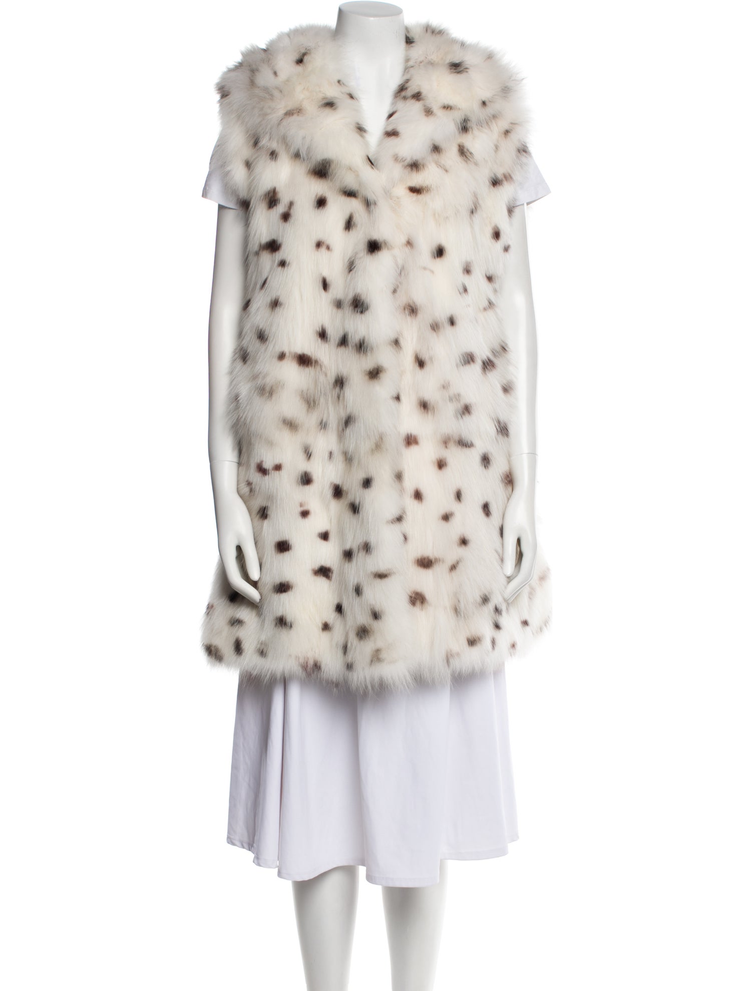 Saga Furs Fox Animal Print Fur Coat