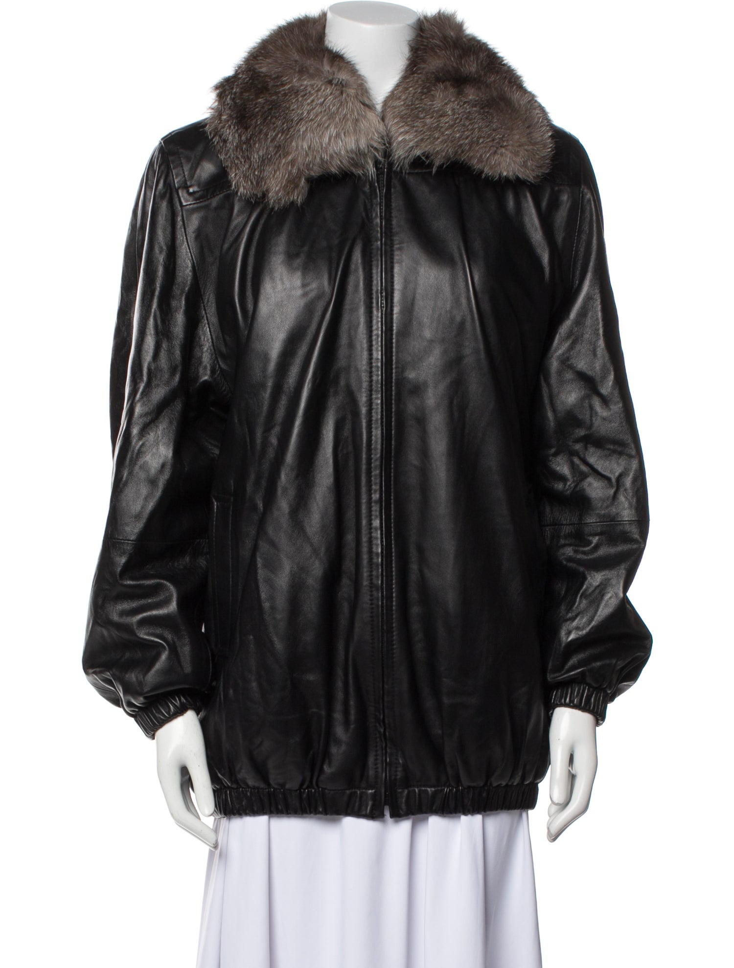 Saga Furs Leather Fur Jacket