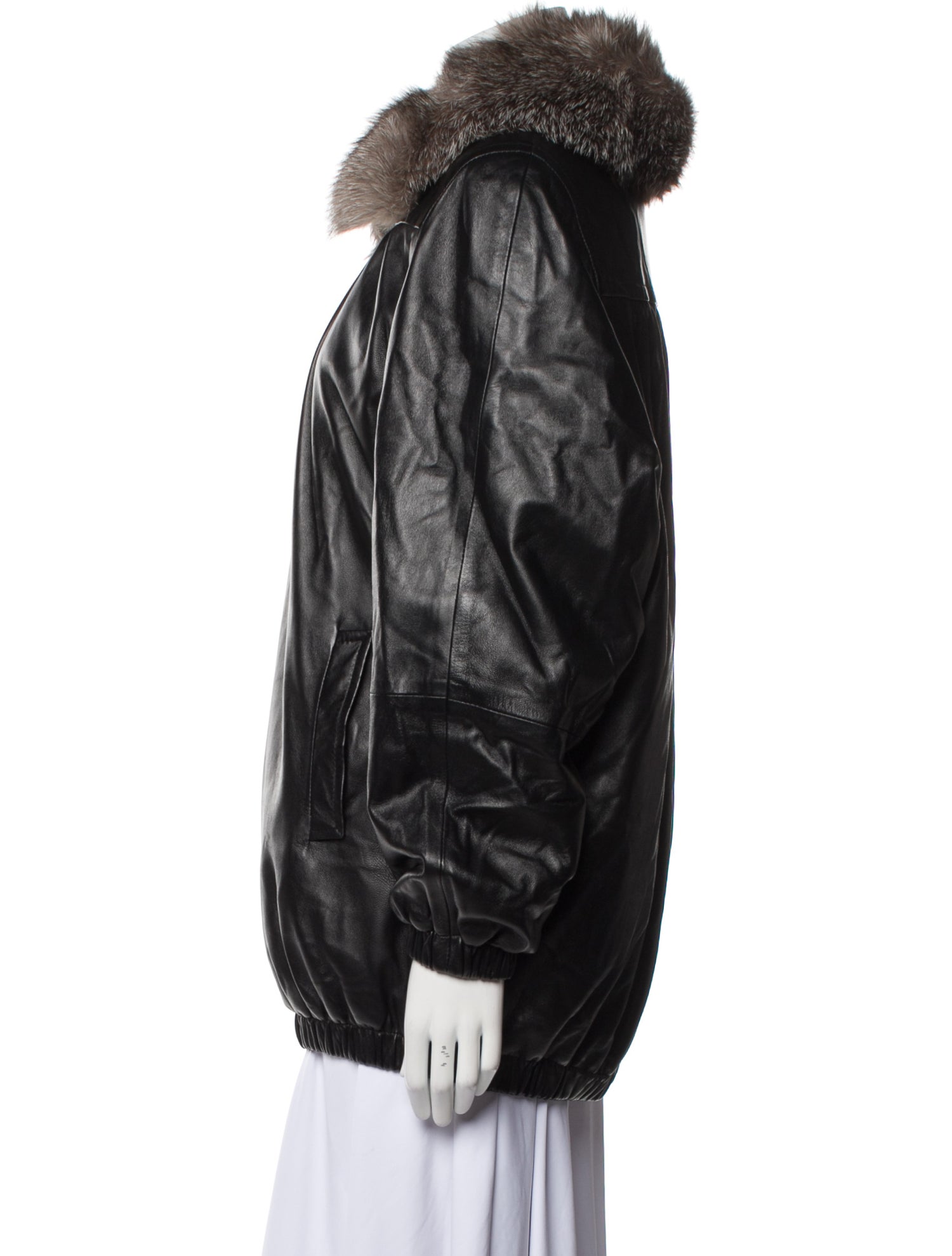 Saga Furs Leather Fur Jacket