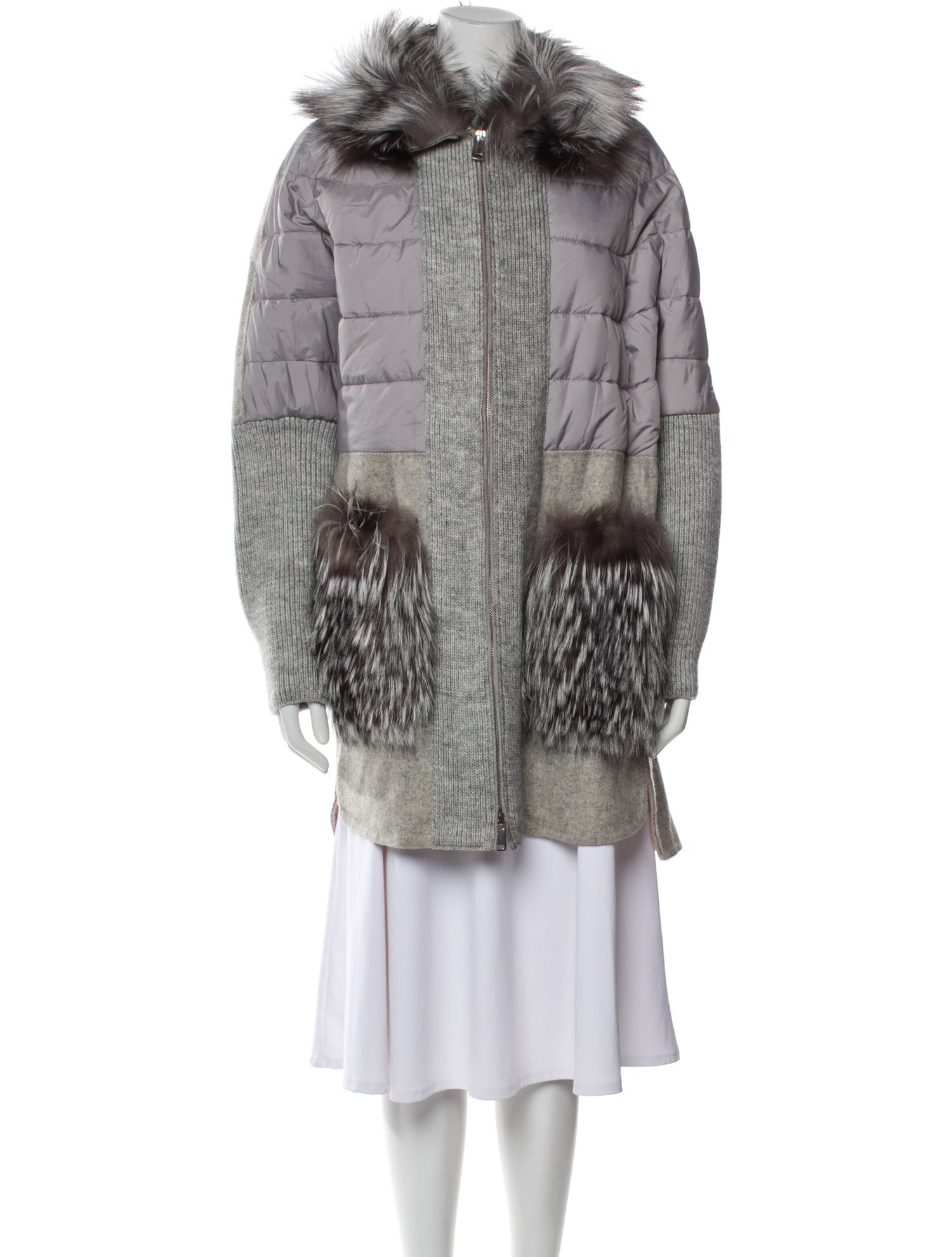 Saga Furs Printed Parka