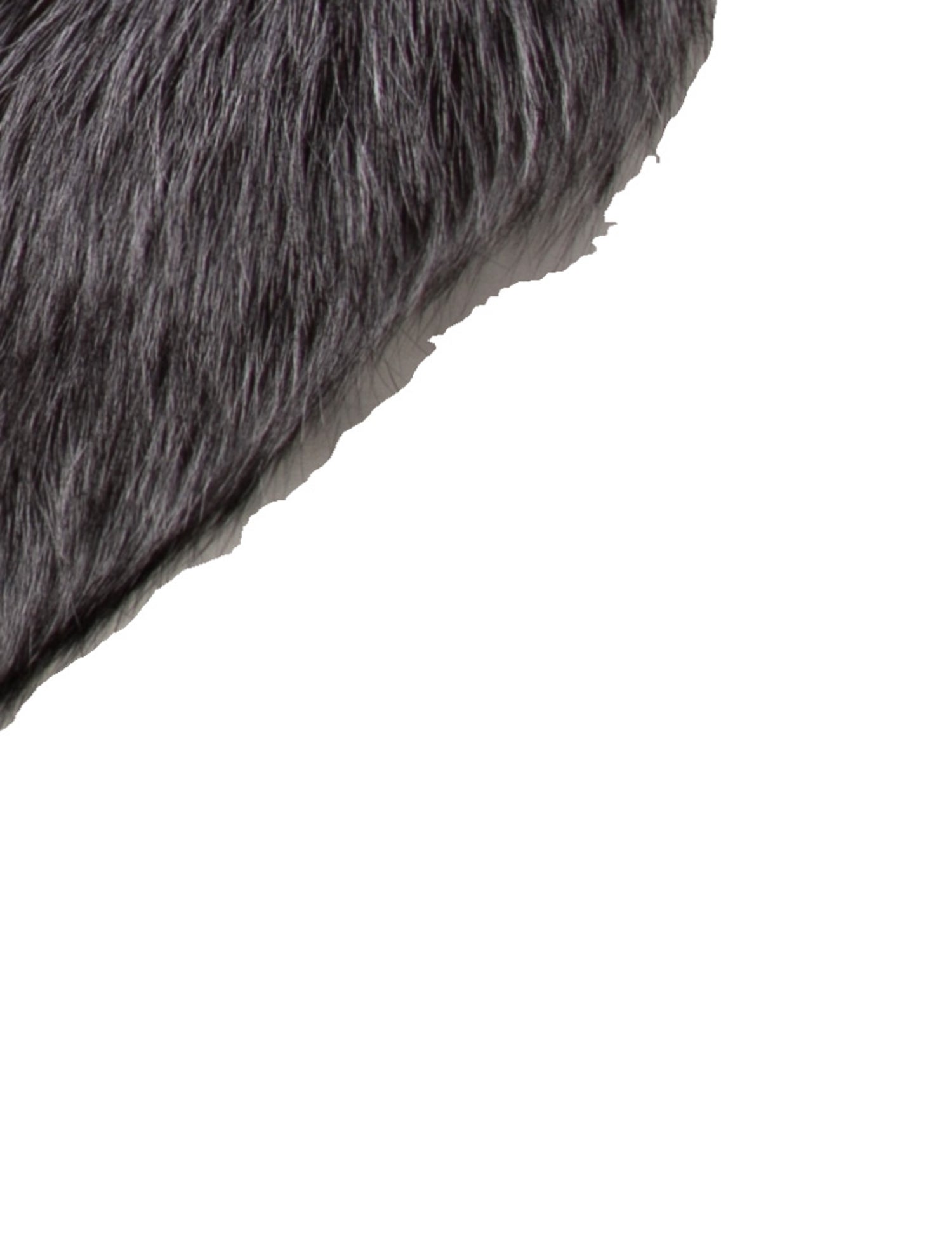 Saga Furs Gray Fox Stole w/ Tags