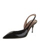 Samuele Failli Patent Leather Slingback Pumps