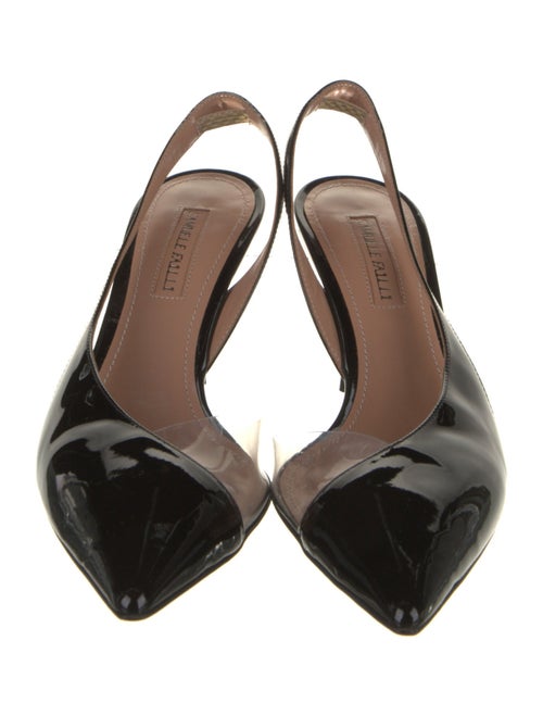 Samuele Failli Patent Leather Slingback Pumps