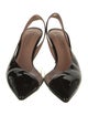 Samuele Failli Patent Leather Slingback Pumps