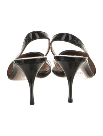 Samuele Failli Patent Leather Slingback Pumps