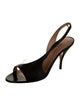 Samuele Failli Leather Slingback Sandals