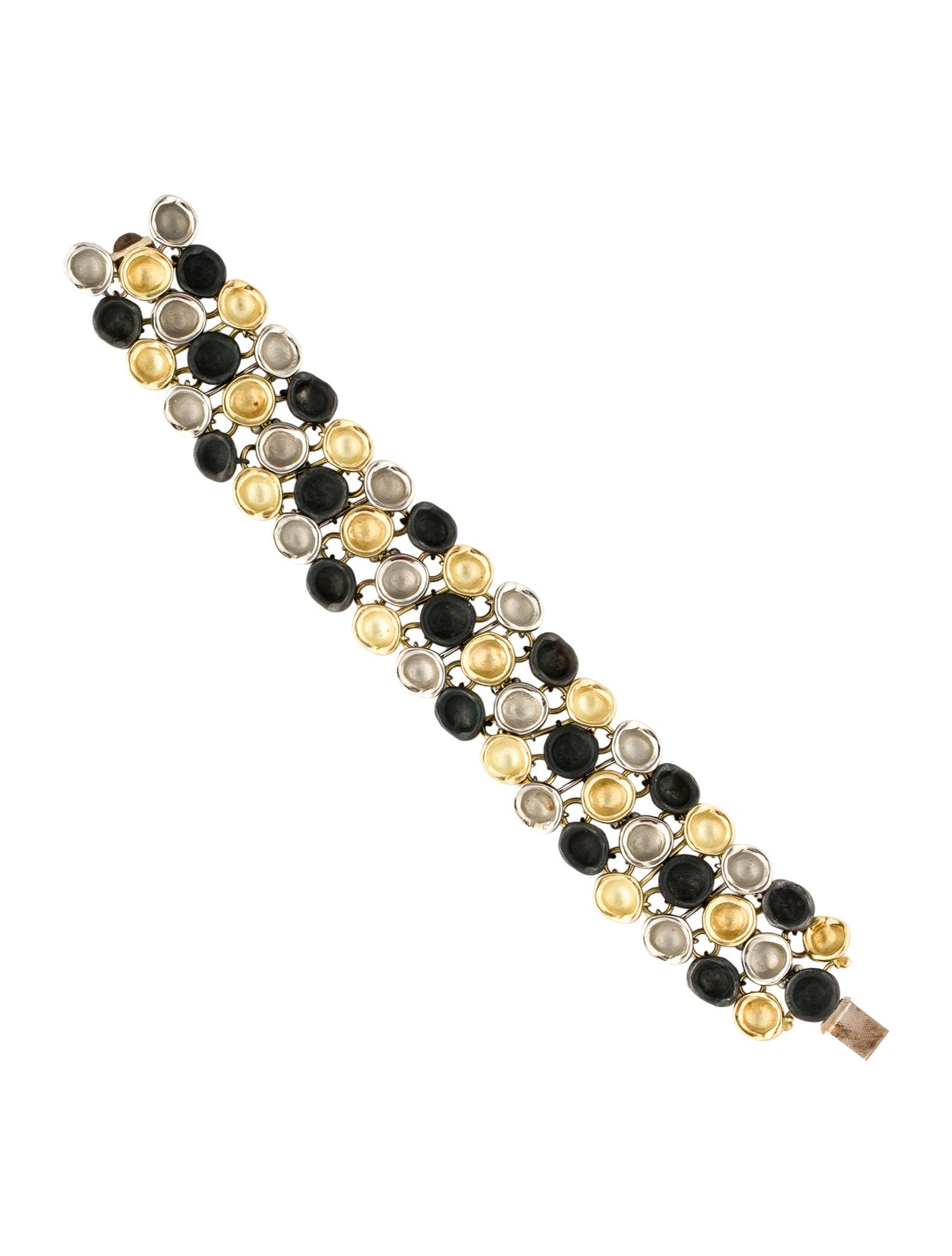 Sarah Graham 18K Confluence Wide Link Bracelet