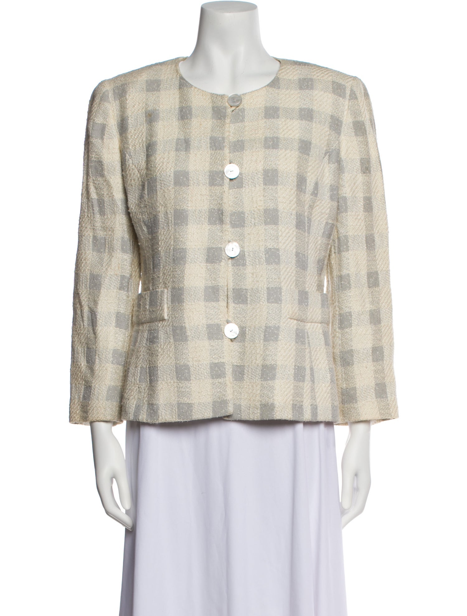 Grès Plaid Print Jacket