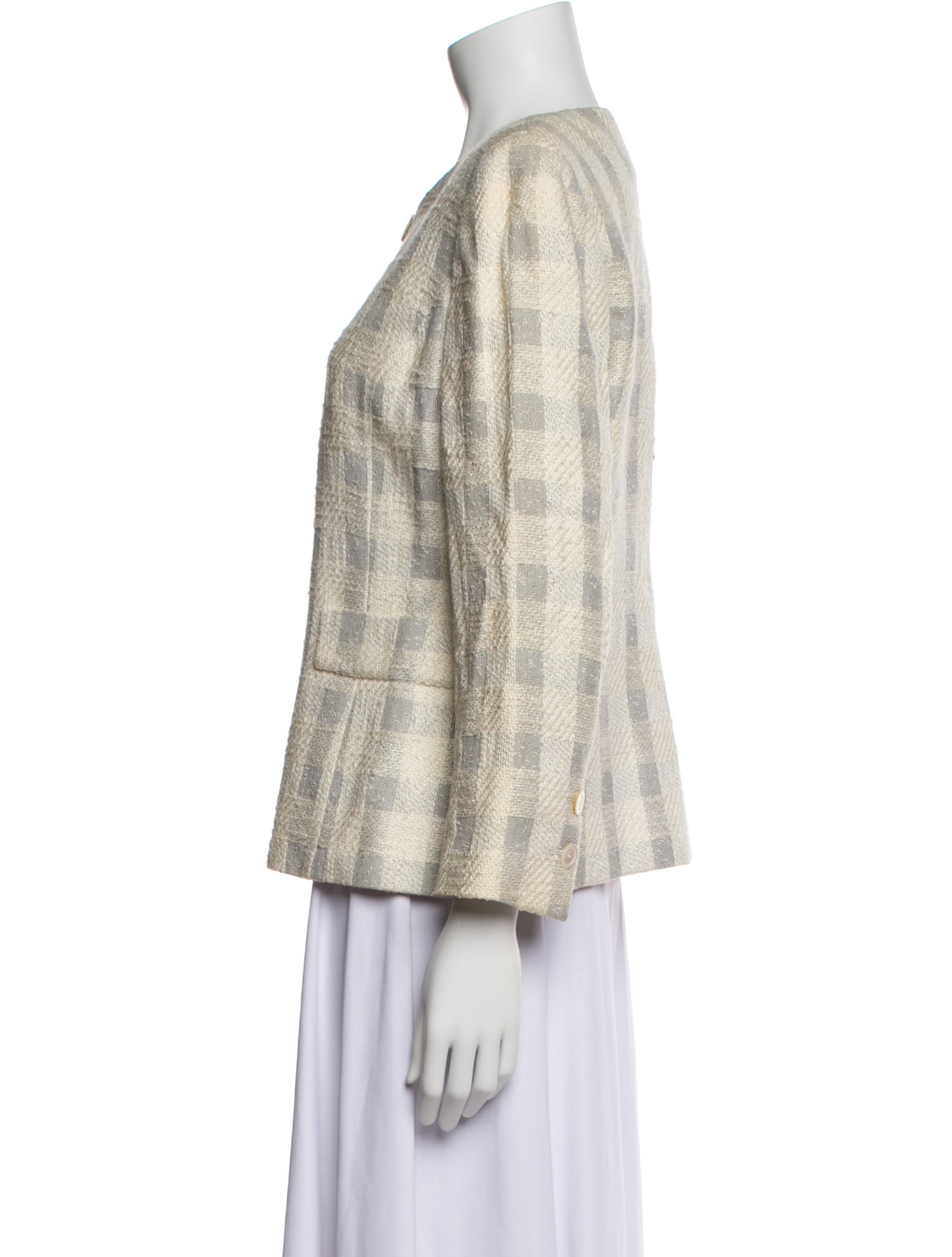 Grès Plaid Print Jacket