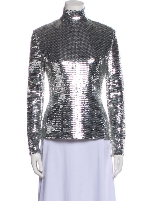 Grès Printed Mock Neck Top