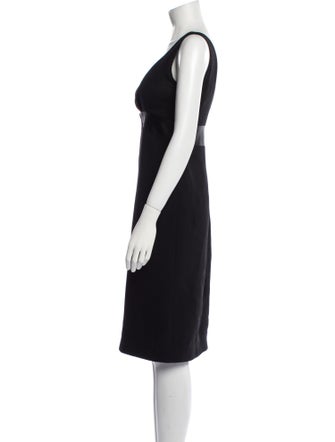 Shalini Plunge Neckline Knee-Length Dress