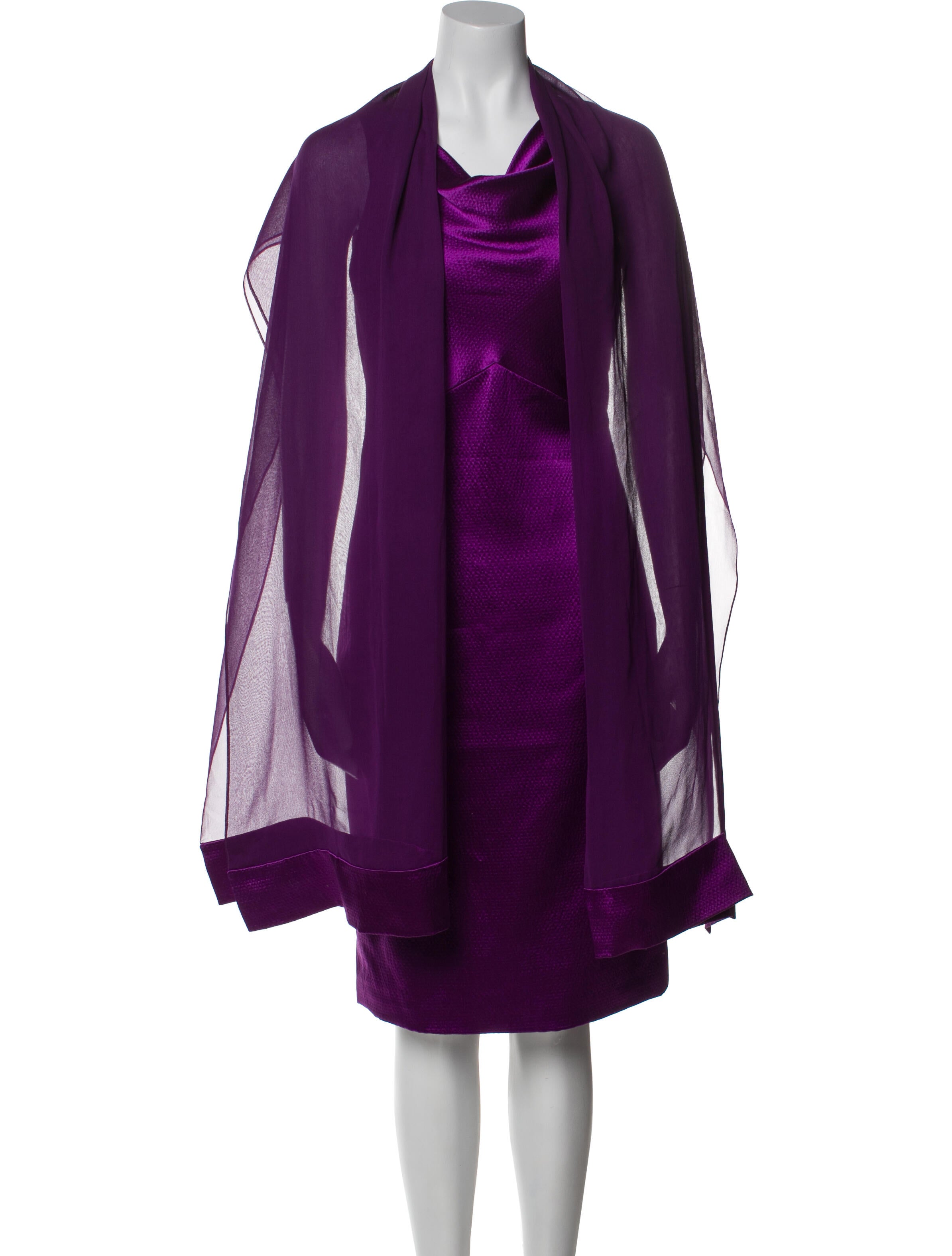 Shalini Cowl Neck Knee-Length Dress