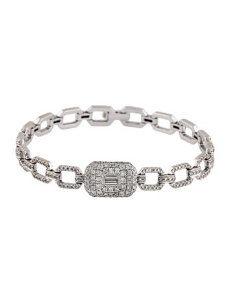 SHAY 18K Diamond Square Link Bracelet