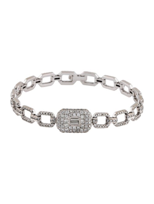 SHAY 18K Diamond Square Link Bracelet