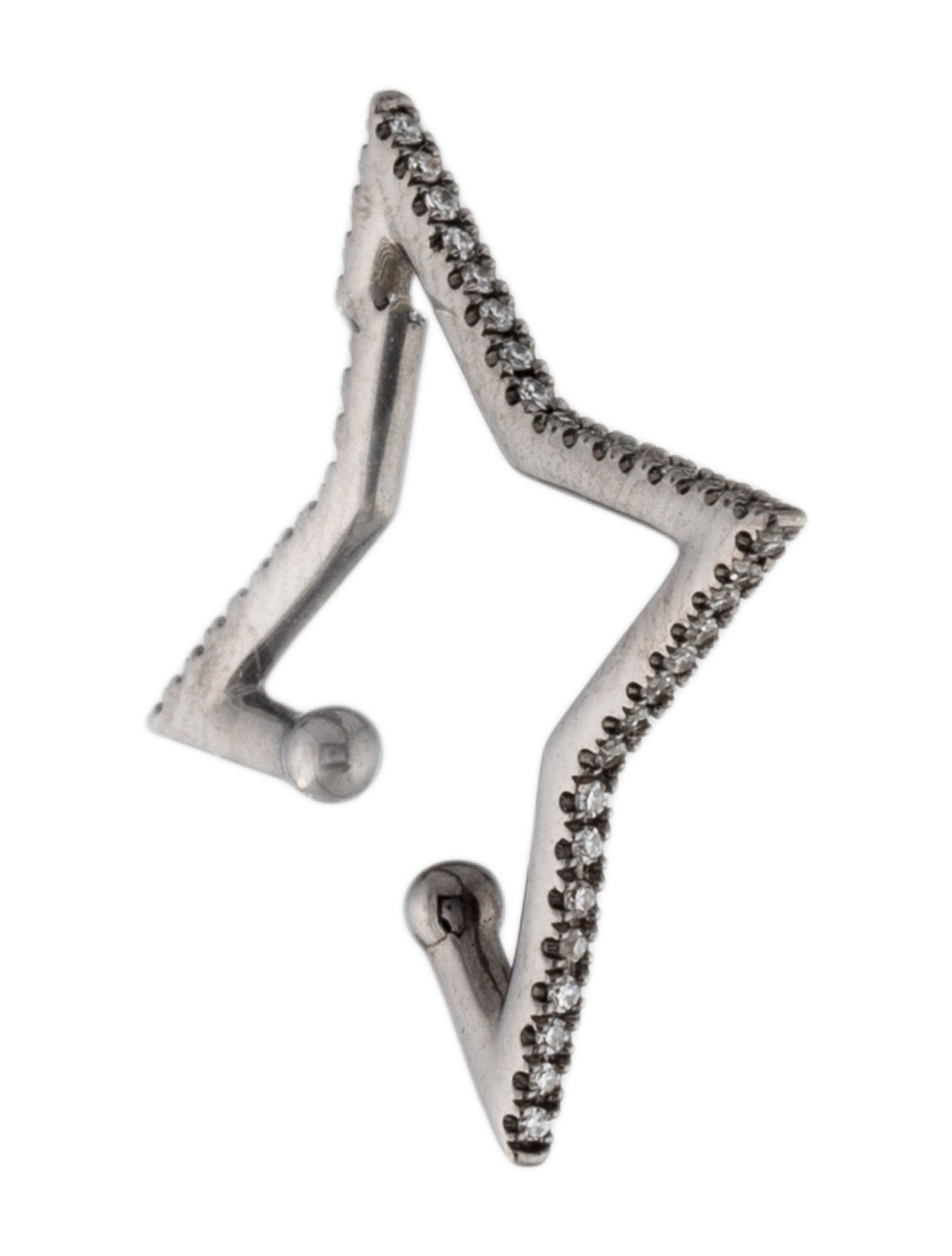 SHAY 18K Diamond Star Single Ear Cuff