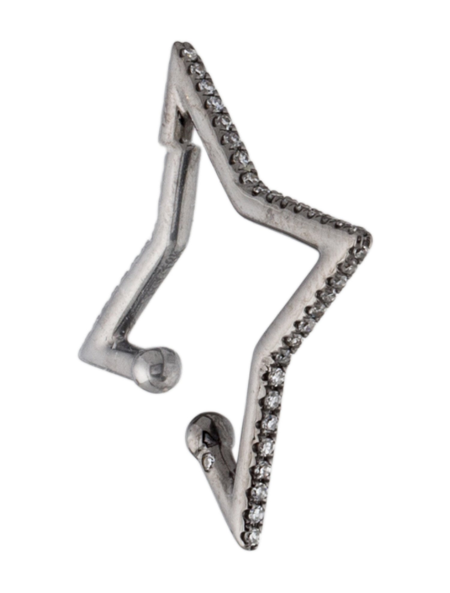 SHAY 18K Diamond Star Single Ear Cuff