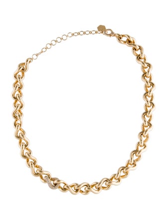 SHAY 18K Diamond Infinity Link Chain Necklace