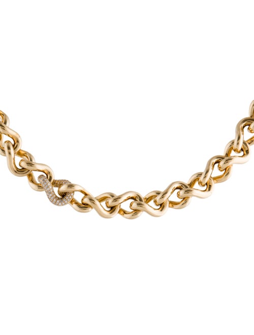 SHAY 18K Diamond Infinity Link Chain Necklace