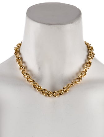 SHAY 18K Diamond Infinity Link Chain Necklace