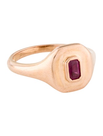SHAY 18K Ruby Signet Ring