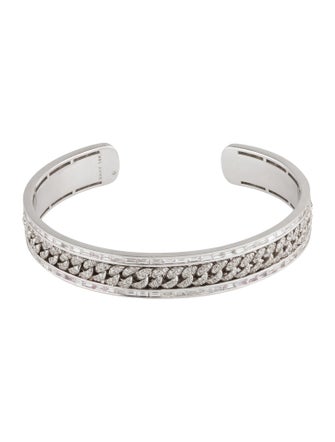 SHAY 18K 4.97ctw Diamond Cuff Bracelet