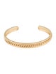 SHAY 18K Men's Solid Gold Link Lined Bangle Bracelet