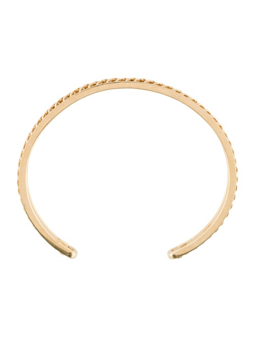 SHAY 18K Men's Solid Gold Link Lined Bangle Bracelet