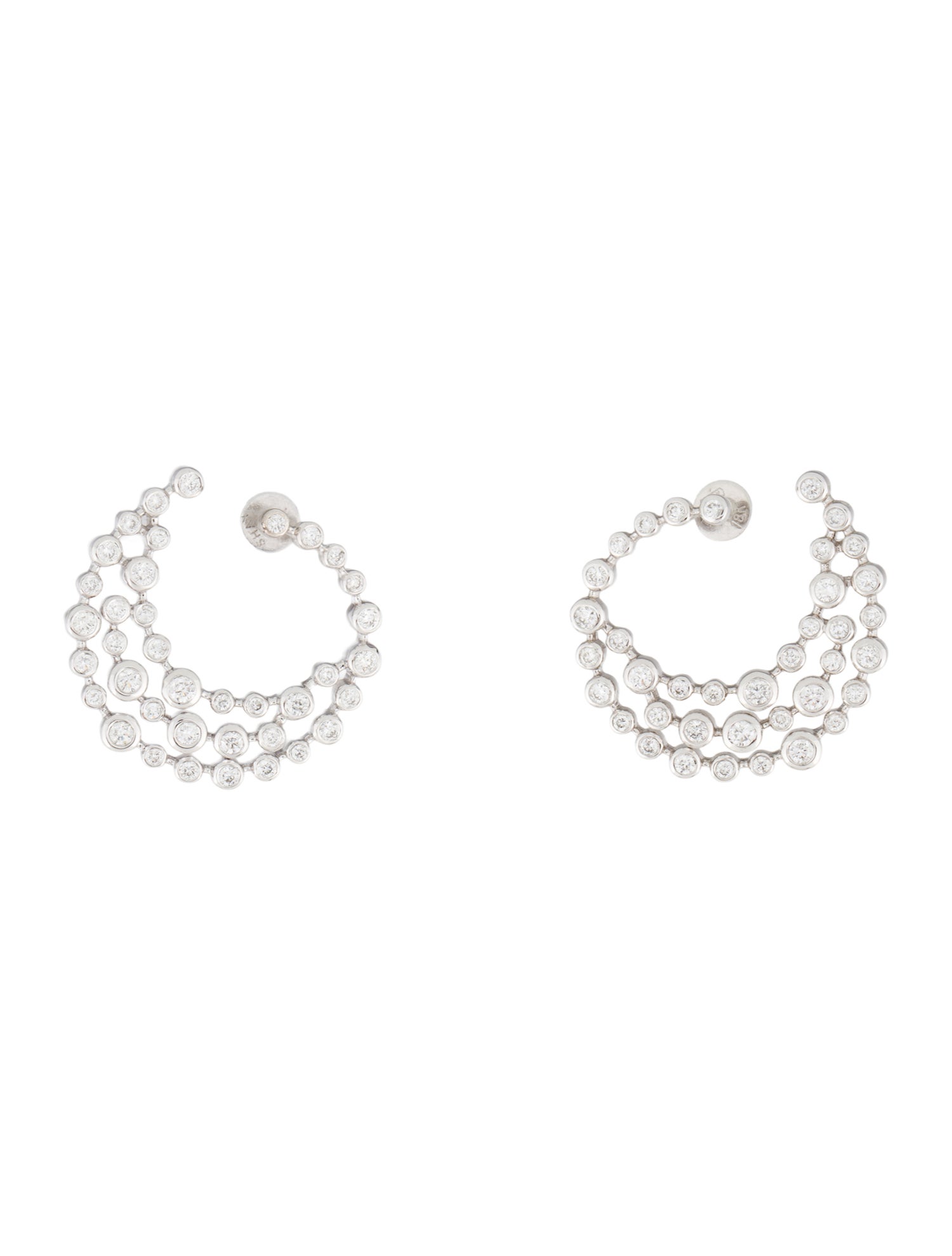 SHAY Diamond Bezel Swirl Earrings