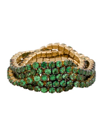 SHAY 18K 1.64ctw Tsavorite Garnet 5 Row Band