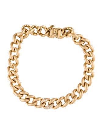 SHAY 18K Diamond Single Pavé Matte Chain Bracelet