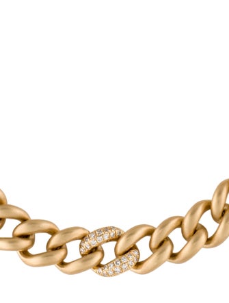 SHAY 18K Diamond Single Pavé Matte Chain Bracelet