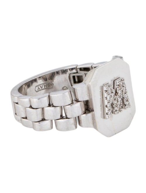 SHAY 18K Diamond Initial M Ring