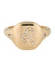 SHAY 18K Diamond Zodiac Pinky Ring