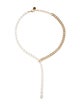 SHAY 18K Pearl & Diamond Y Lariat Necklace