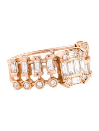 SHAY 18K Diamond Illusion Dot Dash Diamond Ring