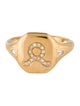 SHAY 18K Diamond Taurus Signet Ring