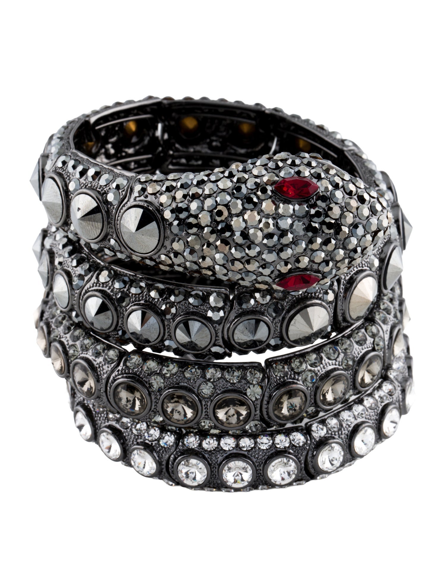 SHAY Crystal Snake Wrapped Bracelet