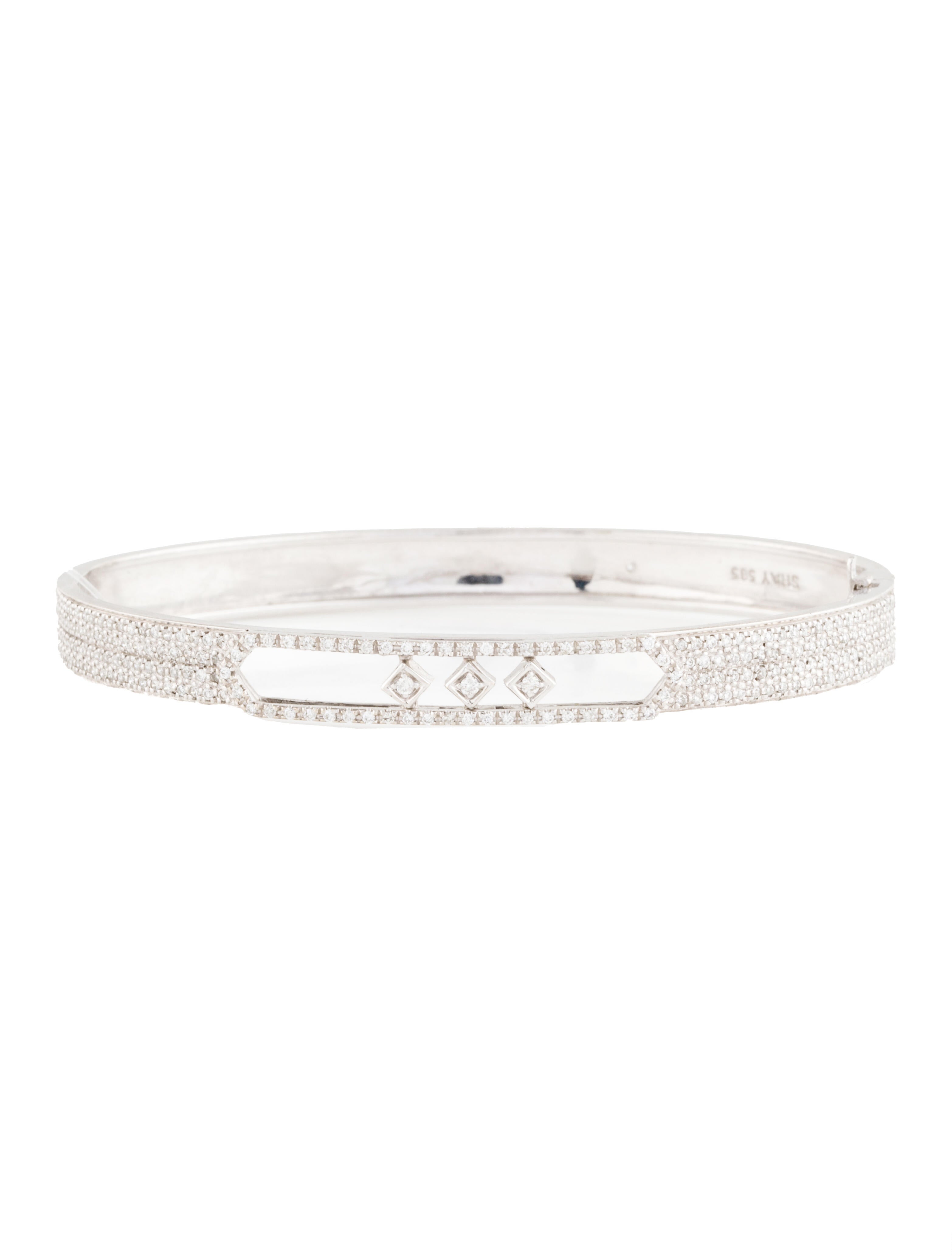 SHAY 14K Diamond Slider Bangle Bracelet