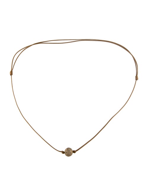 Shamballa 18K 1.64ctw Diamond Pendant Necklace